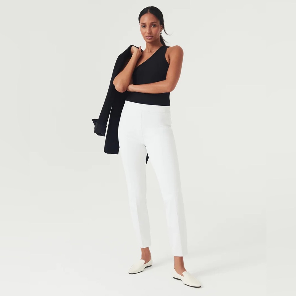Spanx On-the-Go Ankle Slim Straight Pant with Ultimate Opacity Technology